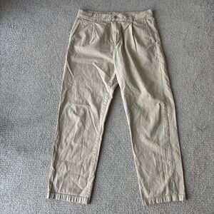 Madewell Cotton Single Pleat Pants
